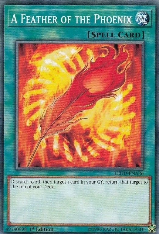 Image for A Feather of the Phoenix (Legendary Hero Decks) (LEHD-ENA26) - YuGiOh