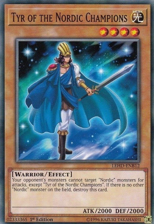 Image for Tyr of the Nordic Champions (Legendary Hero Decks) (LEHD-ENB12) - YuGiOh