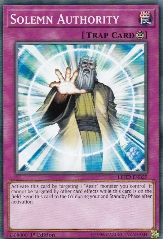 Image for Solemn Authority (Legendary Hero Decks) (LEHD-ENB29) - YuGiOh