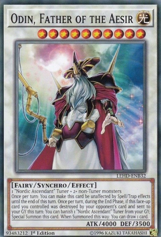 Image for Odin, Father of the Aesir (Legendary Hero Decks) (LEHD-ENB32) - YuGiOh