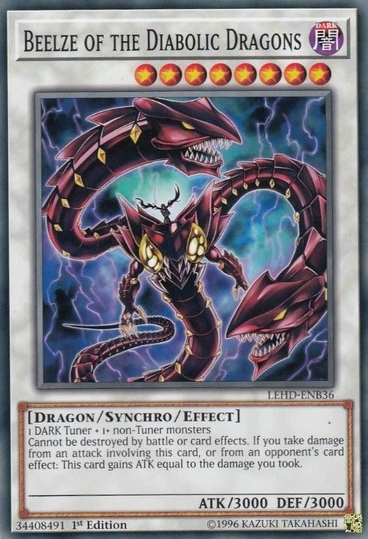 Image for Beelze of the Diabolic Dragons (Legendary Hero Decks) (LEHD-ENB36) - YuGiOh