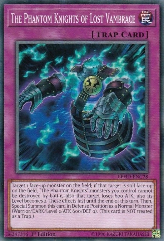 Image for The Phantom Knights of Lost Vambrace (Legendary Hero Decks) (LEHD-ENC28) - YuGiOh