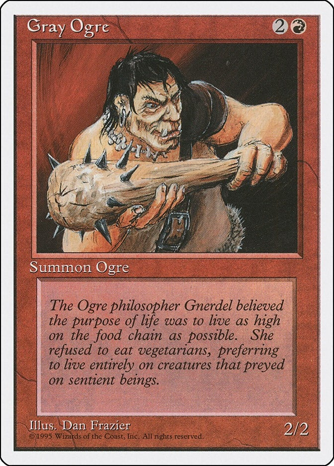 Image for Gray Ogre (Fourth Edition) - Magic: The Gathering