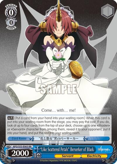 Image for "Like Scattered Petals" Berserker of Black (Fate/Apocrypha) (APO/S53-E063 RR) - Weiss Schwarz