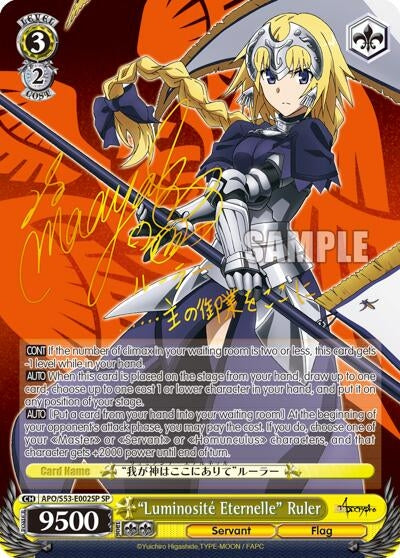 Image for "Luminosite Eternelle" Ruler (SP) (Fate/Apocrypha) (APO/S53-E002SP SP) - Weiss Schwarz