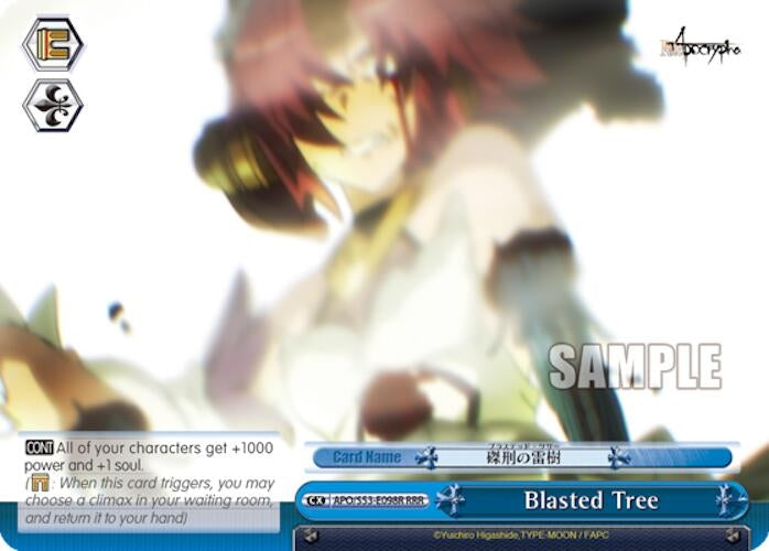 Image for Blasted Tree (RRR) (Fate/Apocrypha) (APO/S53-E098R RRR) - Weiss Schwarz
