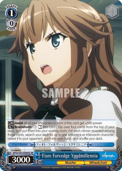 Image for Fiore Forvedge Yggdmillennia (SR) (Fate/Apocrypha) (APO/S53-E069S SR) - Weiss Schwarz