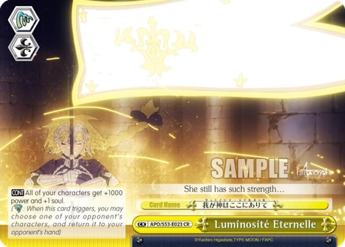 Image for Luminosite Eternelle (Fate/Apocrypha) (APO/S53-E023 CR) - Weiss Schwarz
