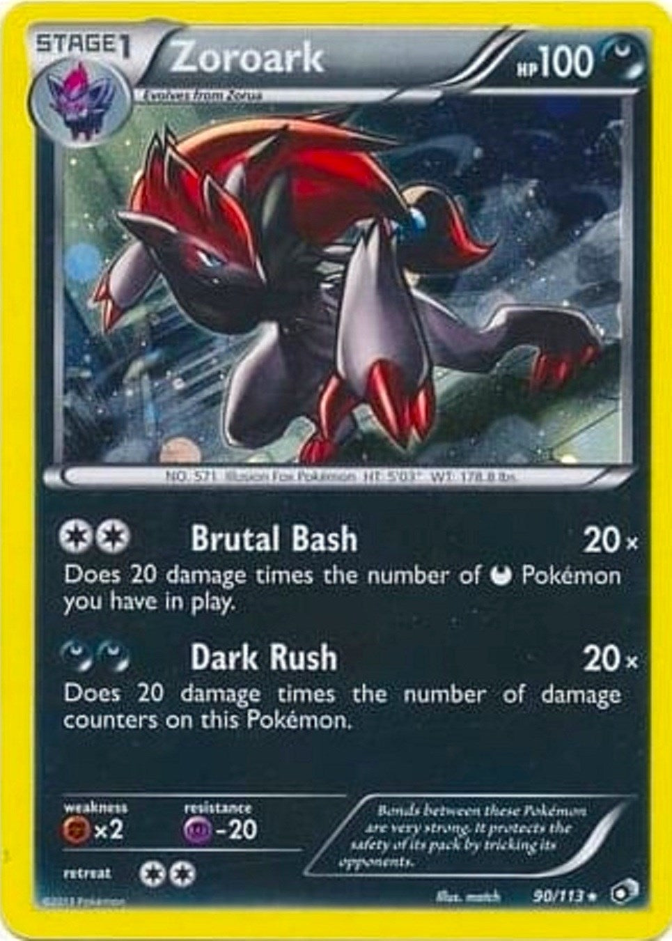 Image for Zoroark - 90/113 (Cosmos Holo) (Blister Exclusives) (090/113) - Pokemon