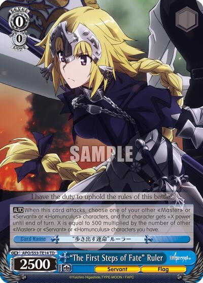 Image for "The First Steps of Fate" Ruler (Fate/Apocrypha) (APO/S53-TE14 TD) - Weiss Schwarz