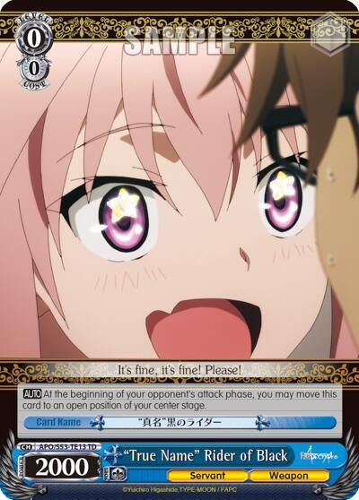 Image for "True Name" Rider of Black (Fate/Apocrypha) (APO/S53-TE13 TD) - Weiss Schwarz