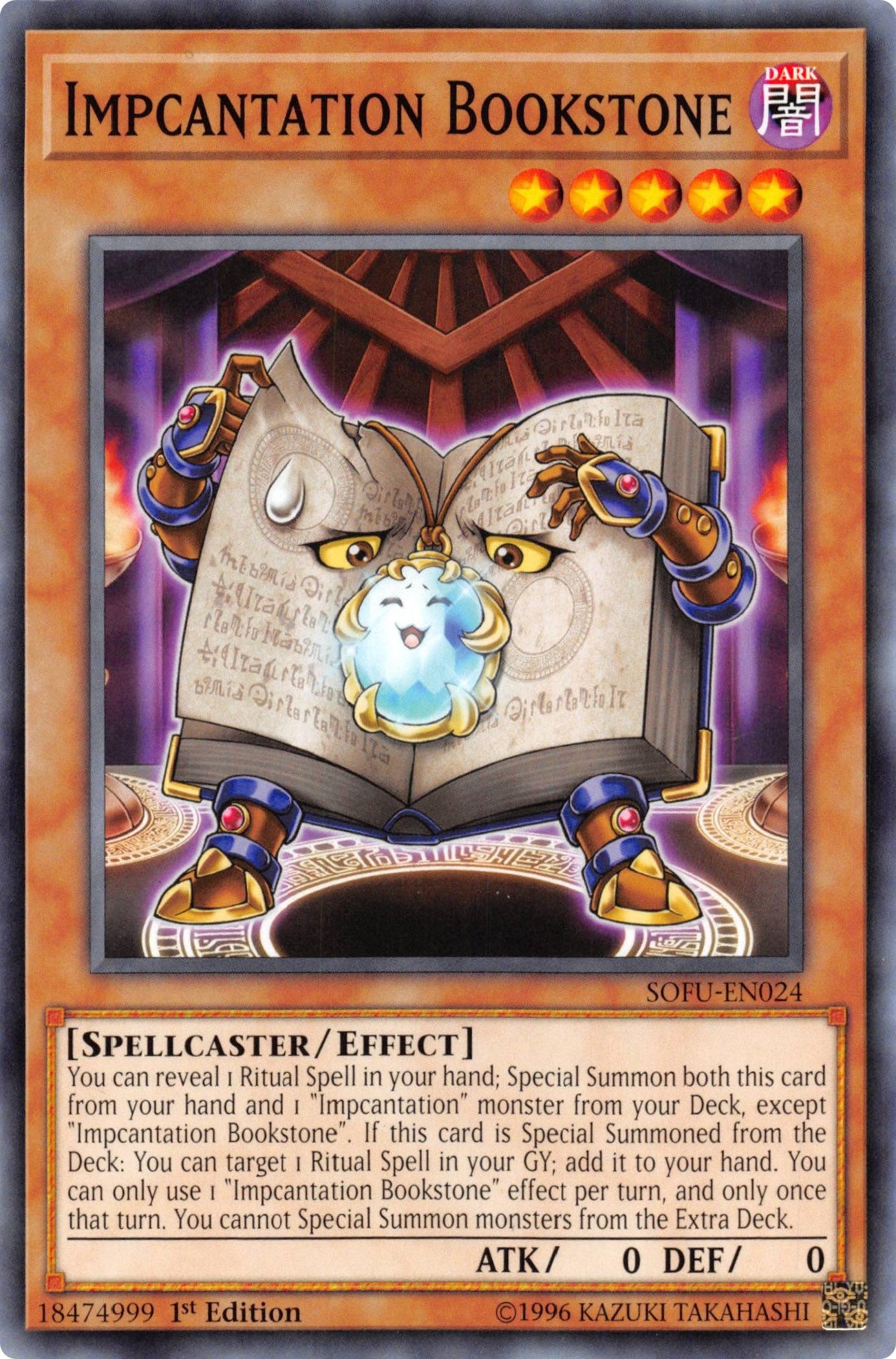 Image for Impcantation Bookstone (Soul Fusion) (SOFU-EN024) - YuGiOh