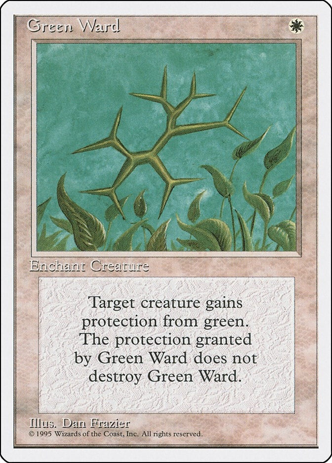 Image for Green Ward (Fourth Edition) - Magic: The Gathering