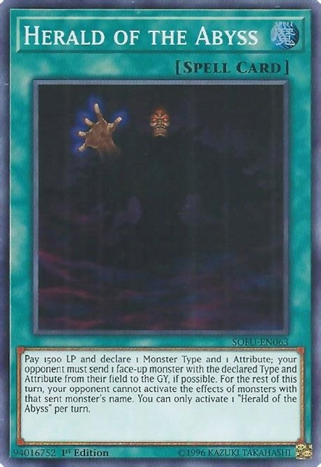 Image for Herald of the Abyss (Soul Fusion) (SOFU-EN063) - YuGiOh