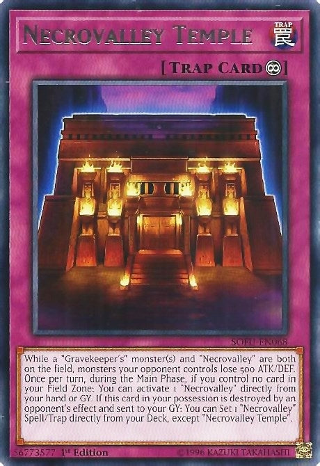Image for Necrovalley Temple (Soul Fusion) (SOFU-EN068) - YuGiOh
