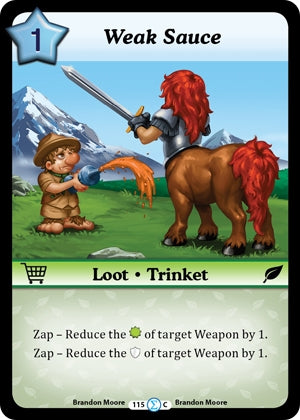 Image for Weak Sauce (Fashion Furious) (115) - Munchkin CCG