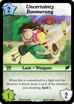 Image for Uncertainty Boomerang (Fashion Furious) (116) - Munchkin CCG
