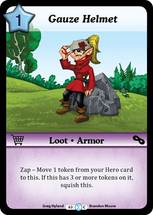 Image for Gauze Helmet (Fashion Furious) (63) - Munchkin CCG