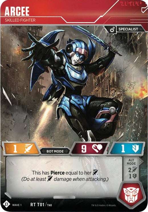 Image for Arcee - Skilled Fighter (Wave 1) (1) - Transformers TCG