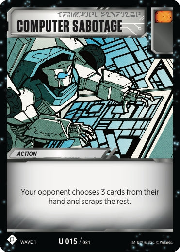 Image for Computer Sabotage (Wave 1) (15) - Transformers TCG