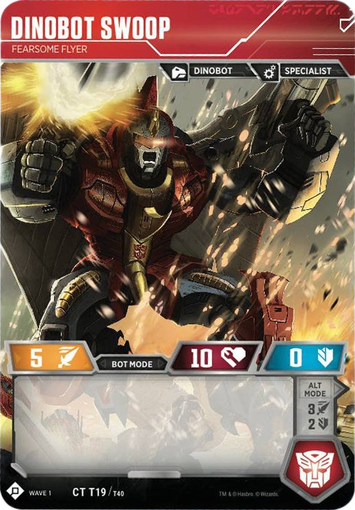 Image for Dinobot Swoop - Fearsome Flyer (Wave 1) (19) - Transformers TCG