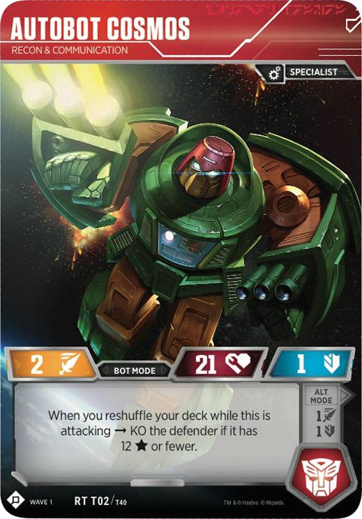 Image for Autobot Cosmos - Recon & Communication (Wave 1) (2) - Transformers TCG