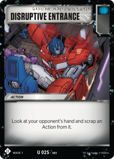 Image for Disruptive Entrance (Wave 1) (25) - Transformers TCG