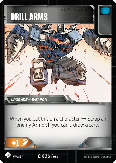 Image for Drill Arms (Wave 1) (26) - Transformers TCG