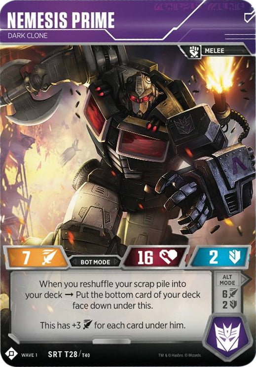 Image for Nemesis Prime - Dark Clone (Wave 1) (28) - Transformers TCG