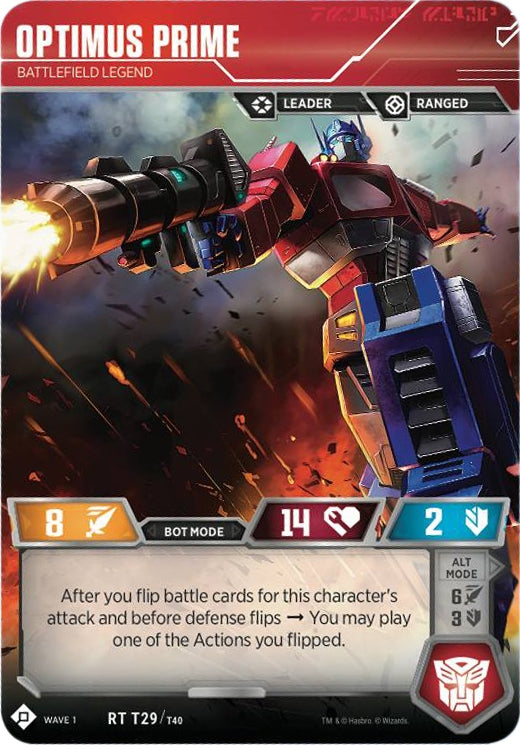 Image for Optimus Prime - Battlefield Legend (Wave 1) (29) - Transformers TCG