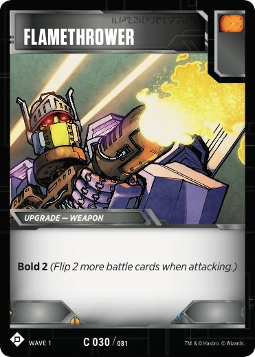 Image for Flamethrower (Wave 1) (30) - Transformers TCG