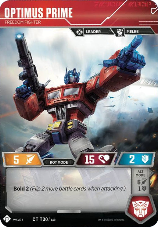 Image for Optimus Prime - Freedom Fighter (Wave 1) (30) - Transformers TCG