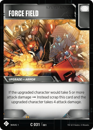 Image for Force Field (Wave 1) (31) - Transformers TCG