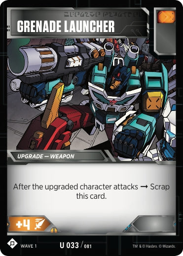 Image for Grenade Launcher (Wave 1) (33) - Transformers TCG