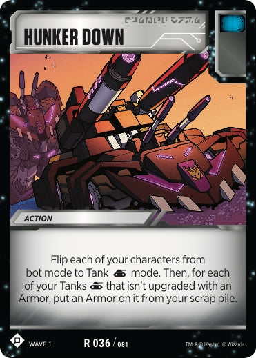 Image for Hunker Down (Wave 1) (36) - Transformers TCG