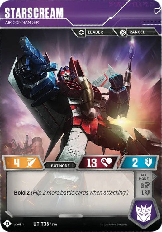 Image for Starscream - Air Commander (Wave 1) (36) - Transformers TCG