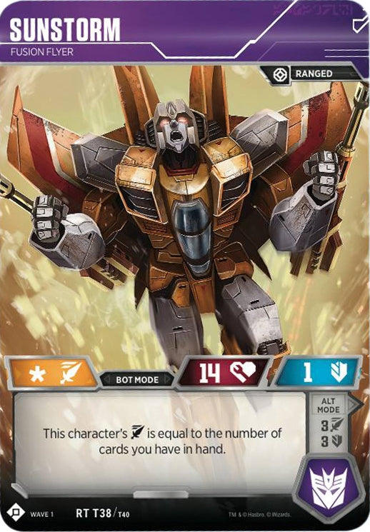 Image for Sunstorm - Fusion Flyer (Wave 1) (38) - Transformers TCG