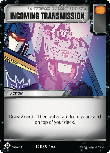 Image for Incoming Transmission (Wave 1) (39) - Transformers TCG