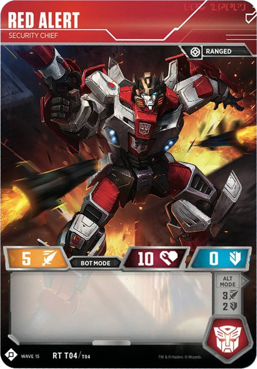 Image for Red Alert - Security Chief (Autobots Starter Set) (Wave 1) (4) - Transformers TCG