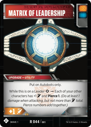 Image for Matrix of Leadership (Wave 1) (44) - Transformers TCG
