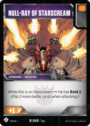 Image for Null-Ray of Starscream (Wave 1) (49) - Transformers TCG