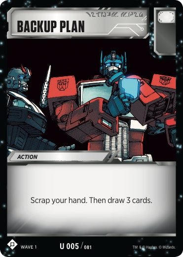 Image for Backup Plan (Wave 1) (5) - Transformers TCG