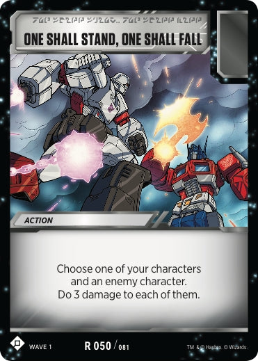Image for One Shall Stand, One Shall Fall (Wave 1) (50) - Transformers TCG