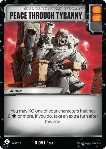 Image for Peace through Tyranny (Wave 1) (51) - Transformers TCG