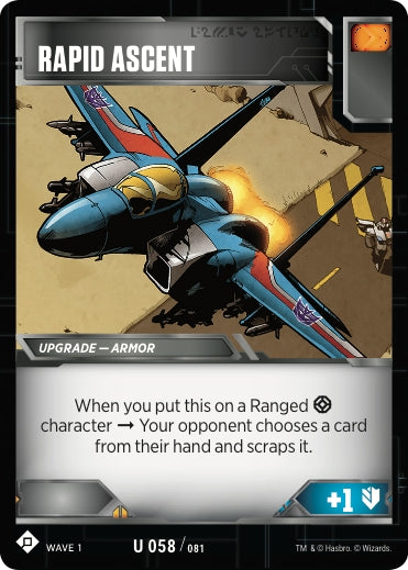 Image for Rapid Ascent (Wave 1) (58) - Transformers TCG
