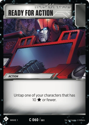 Image for Ready for Action (Wave 1) (60) - Transformers TCG