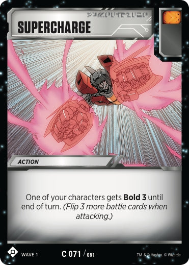 Image for Supercharge (Wave 1) (71) - Transformers TCG
