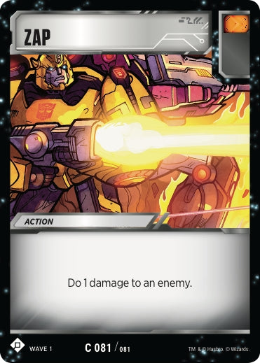 Image for Zap (Wave 1) (81) - Transformers TCG