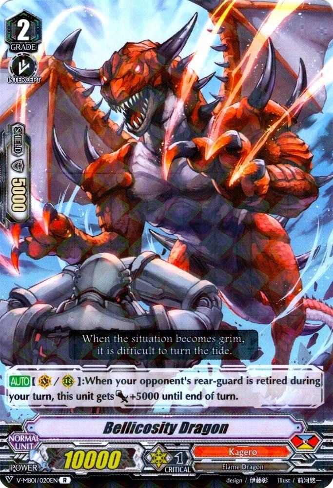 Image for Bellicosity Dragon (V-MB01: PSYqualia Strife) (V-MB01/020EN) - Cardfight Vanguard