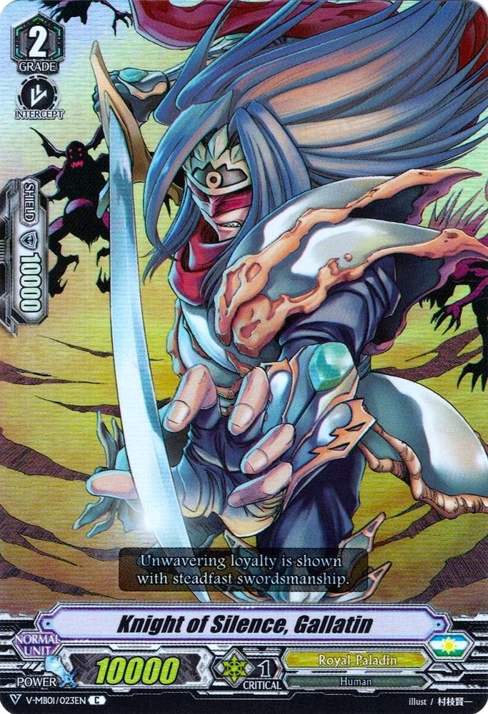 Image for Knight of Silence, Gallatin (Parallel Foil) (V-MB01: PSYqualia Strife) (V-MB01/023EN) - Cardfight Vanguard